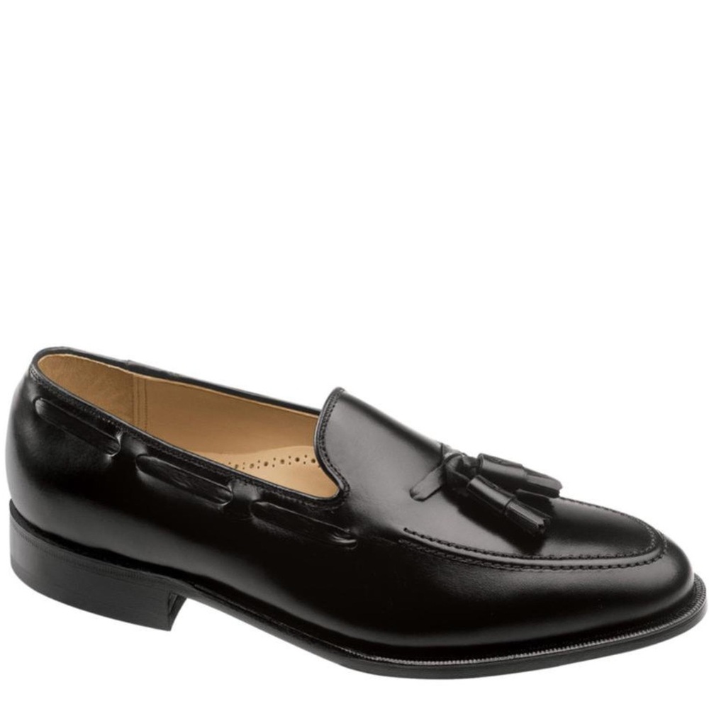 Johnston & Murphy MENS Deerfield II Leather Moc-Toe Tassel Loafers Size 11.5 B